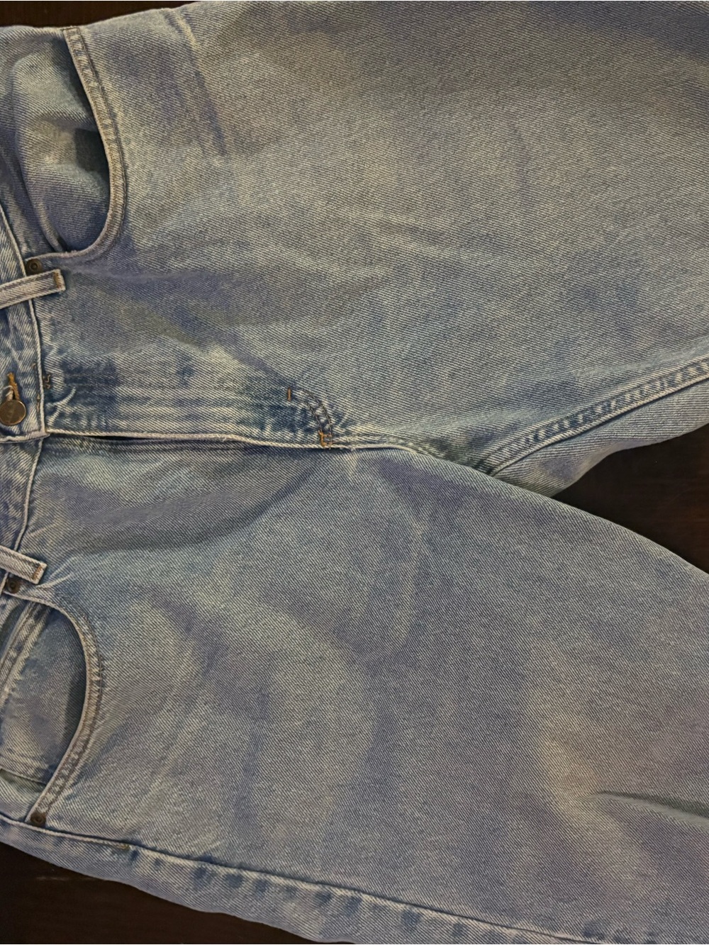 Straight Fit Light Wash Denim Jeans